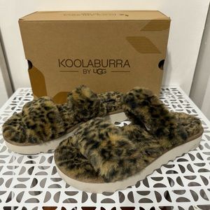 Koolaburra by UGG Women’s Fuzz-On Cheetah Slide Sandals-US size 8. NEW WITH BOX